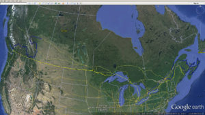 Across Canada Route, Missing the bit in the middle